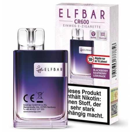 Elfbar CR600 Blackberry Raspberry Lemonade Einweg E-Zigarette 20mg