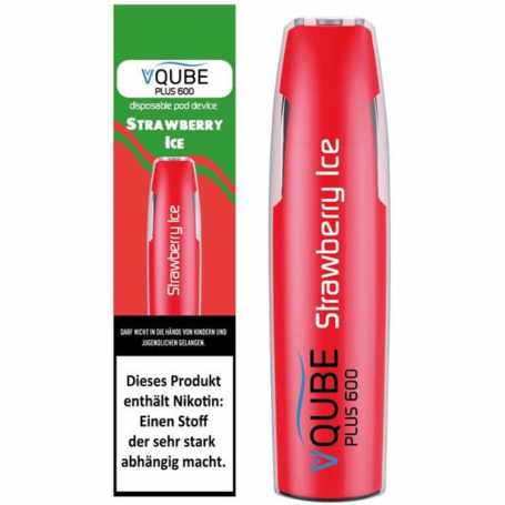 VQube Plus 600 Strawberry Ice E-Zigarette 16mg