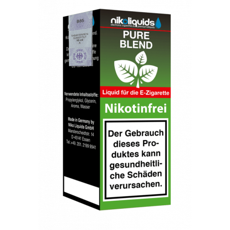 Nikoliquids E-Liquid Pure Blend Nikotinfrei