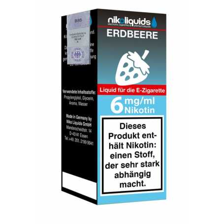 Nikoliquids E-Liquid Erdbeere 6mg