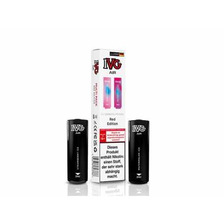 IVG AIR Pod Red Edition - Strawberry Ice & Watermelon Ice 20mg - 2er Set