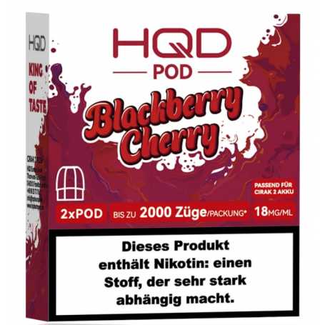 HQD Cirak Pod Blackberry Cherry 18mg