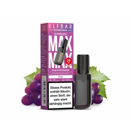 ELFBAR Max Grape Pod 10ml 20mg/ml