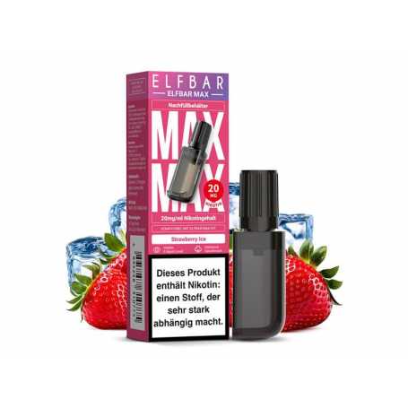 ELFBAR Max Strawberry Ice Pod 10ml 20mg/ml