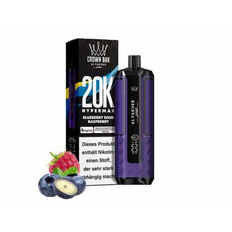 Al Fakher 20K Hypermax Blueberry Sour Raspberry
