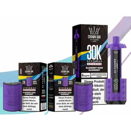 Al Fakher 30K Hypermax Blueberry Sour Raspberry