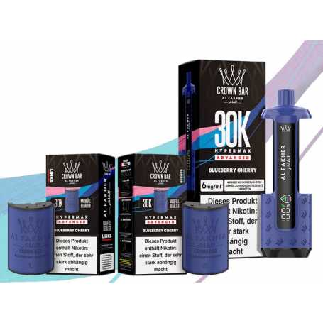 Al Fakher 30K Hypermax Blueberry Cherry