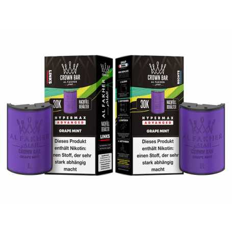 Al Fakher 30K Hypermax Grape Mint Pods