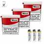 3 x West Red Tabak 160g Eimer + 3 Feuerzeuge