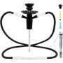 Atomic Hookah Travel Kit Aluminium 2 Schläuche Schwarz