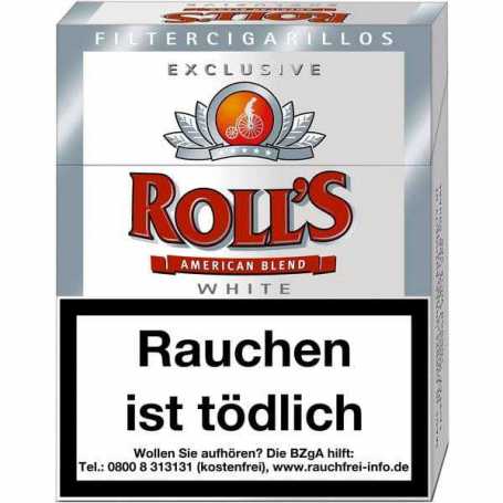Rolls Exclusive White Naturdeckblatt Zigarillos Päckchen