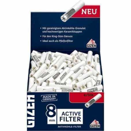 GIZEH Active Filter Greifbox 8mm Zigarettenfilter 200 Stück