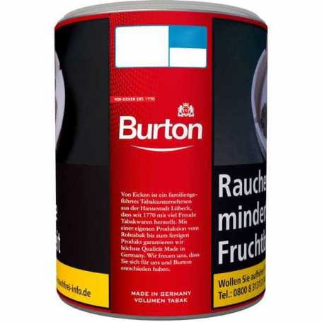 Burton Rot XL Tabak Dose Zigarettentabak