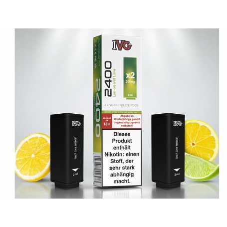 IVG 2400 Lemon and Lime Prefilled Pod 20mg - 2er Set