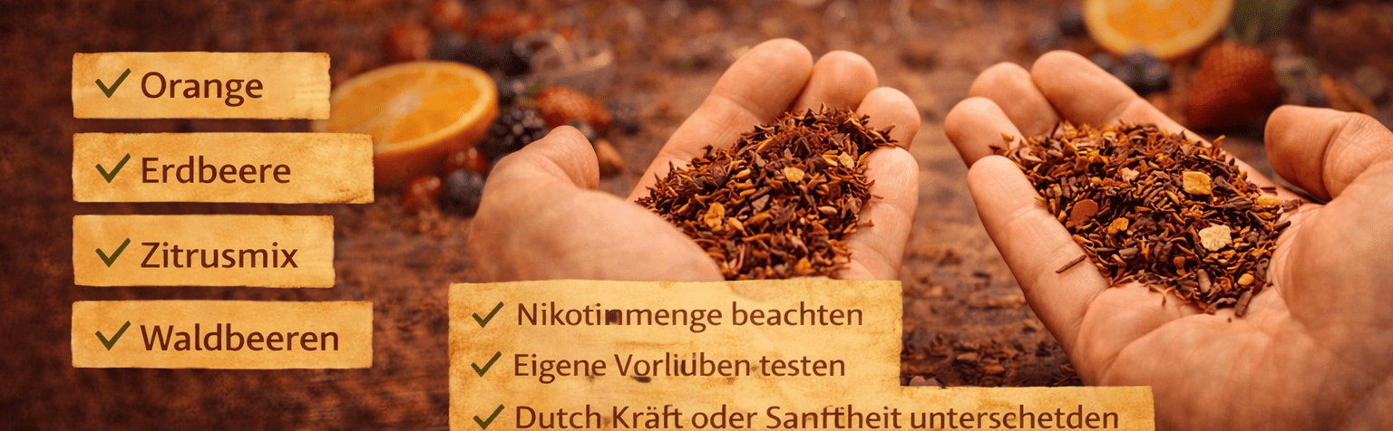 Fruchtiger Tabak Geschmack Übersicht