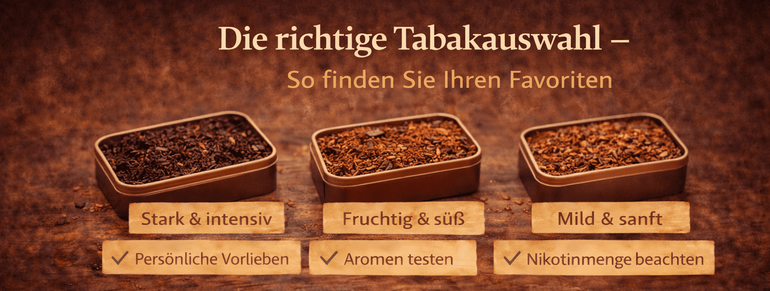 Die richtige Tabakauswahl