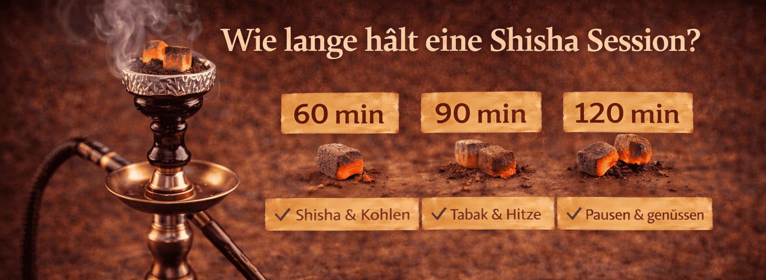 Wie lange hält eine Shisha Session