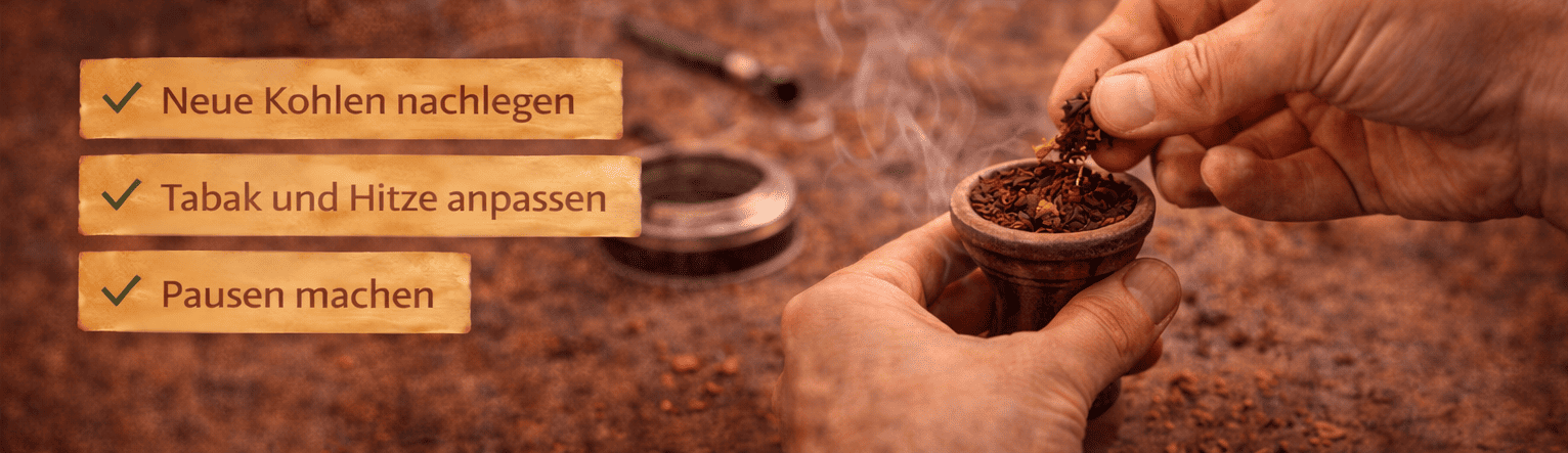 Wie lange hält eine Shisha Session Tipps