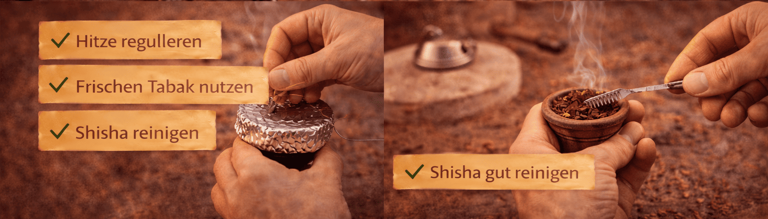 Warum kratzt die Shisha Lösung
