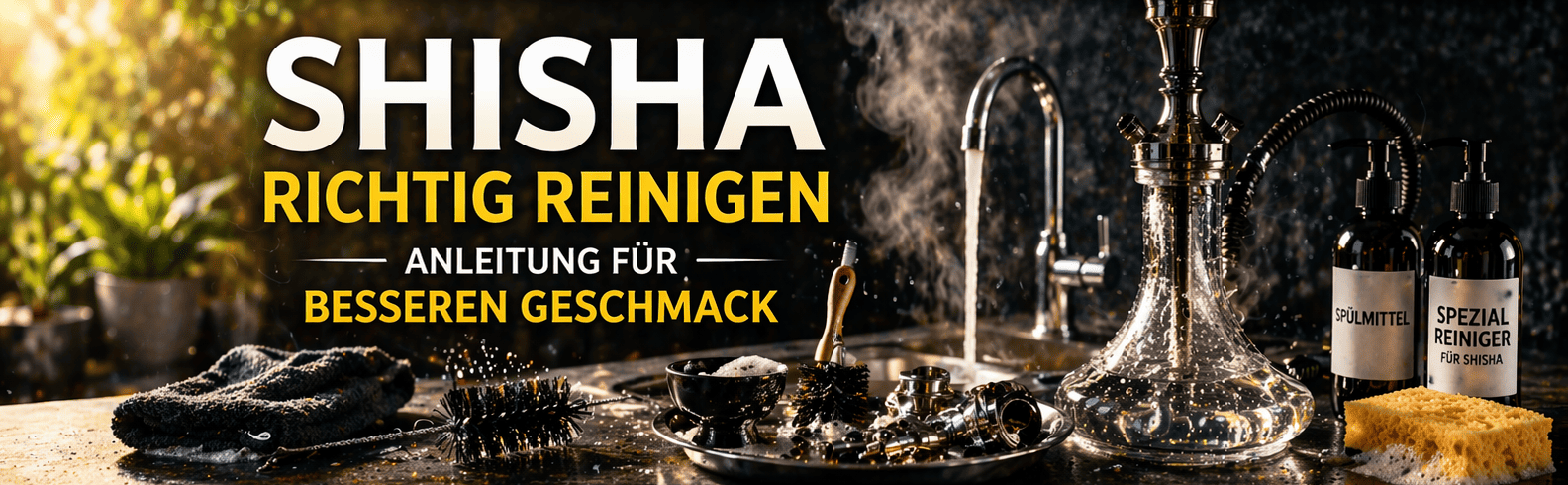 Shisha richtig reinigen Anleitung