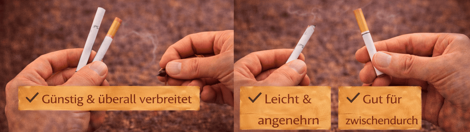 Milde Zigaretten Auswahl