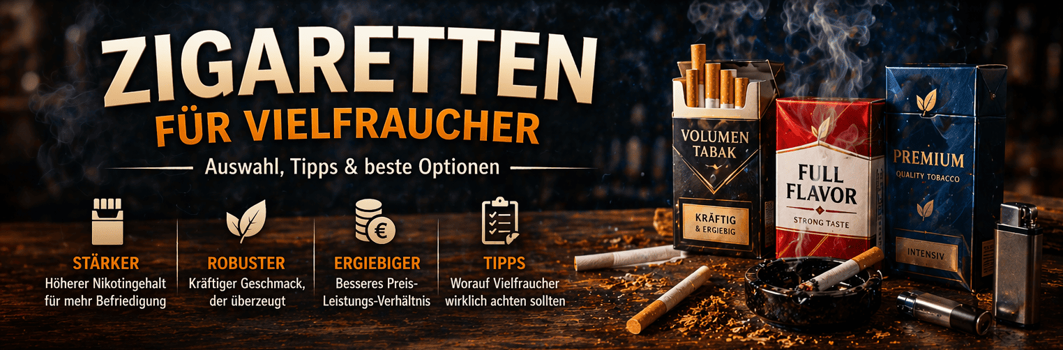 Zigaretten für Vielfraucher Auswahl
