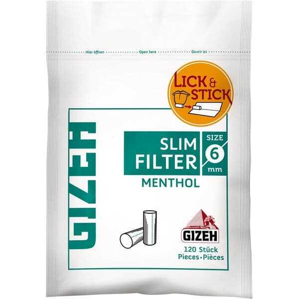 GIZEH Slim Filter Menthol