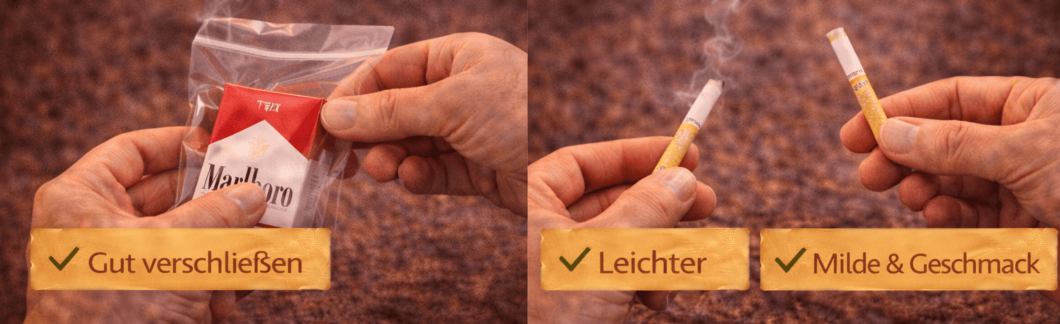 Marlboro oder Camel Vergleich Zigaretten