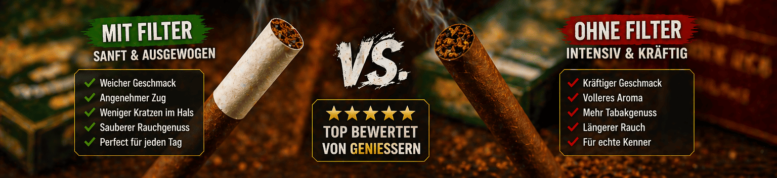 Zigarillos mit Filter oder ohne Filter 1