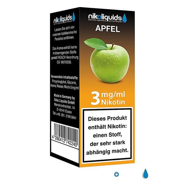 Nikoliquid Apfel 3mg Nikotin