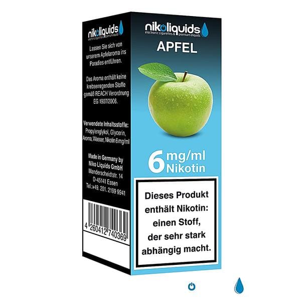 Nikoliquid Apfel 6mg Nikotin