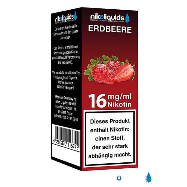 Nikoliquid Erdbeere 16mg Nikotin