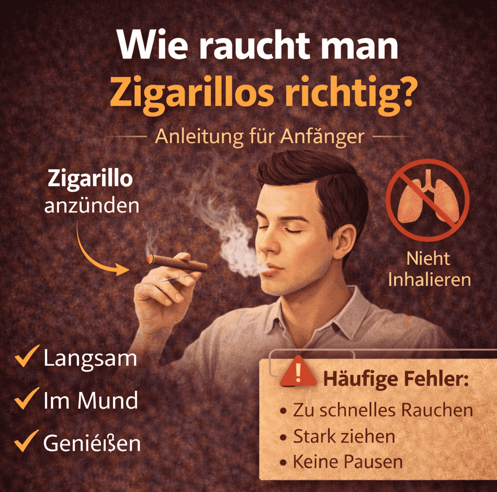 Wie raucht man Zigarillos richtig Anleitung