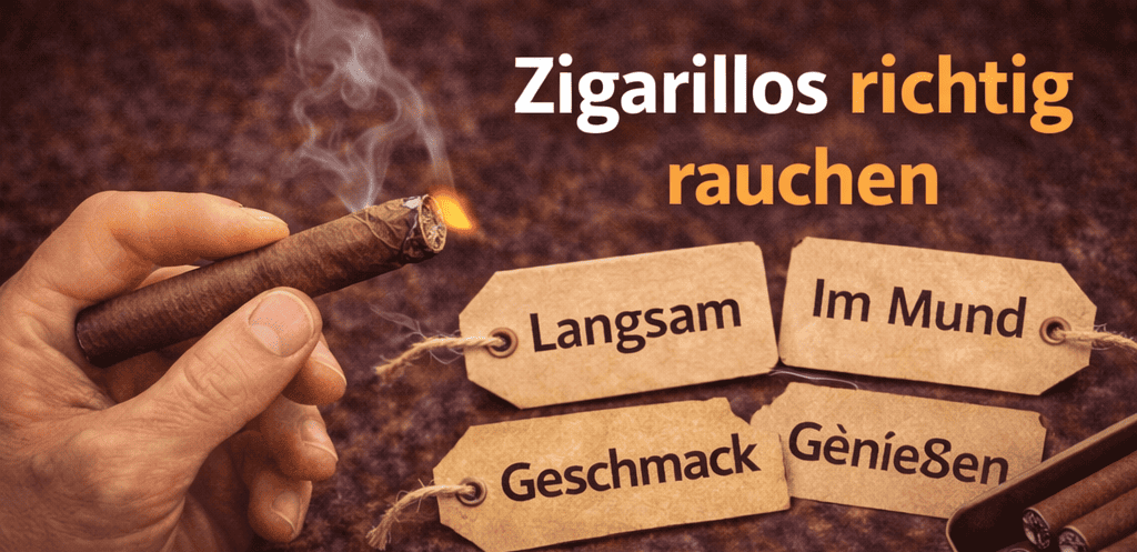 Zigarillos richtig rauchen Technik Anleitung