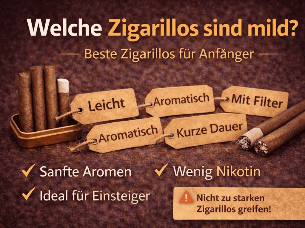 Welche Zigarillos sind mild für Anfänger