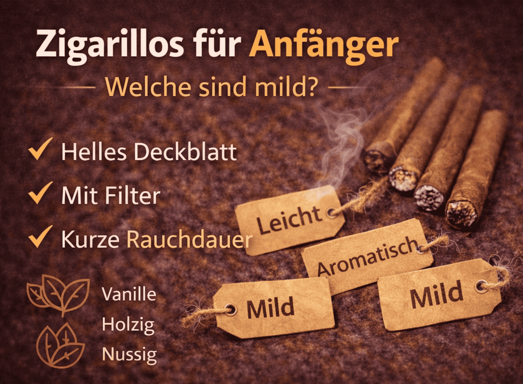 Milde Zigarillos für Anfänger Vergleich