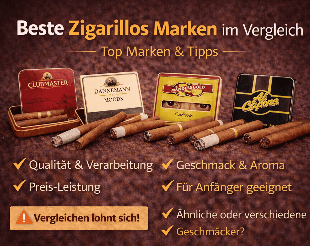 Beste Zigarillos Marken im Vergleich