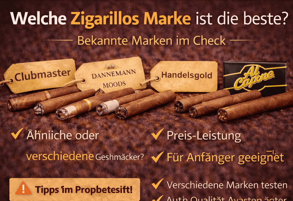 Zigarillos Marken Vergleich Übersicht