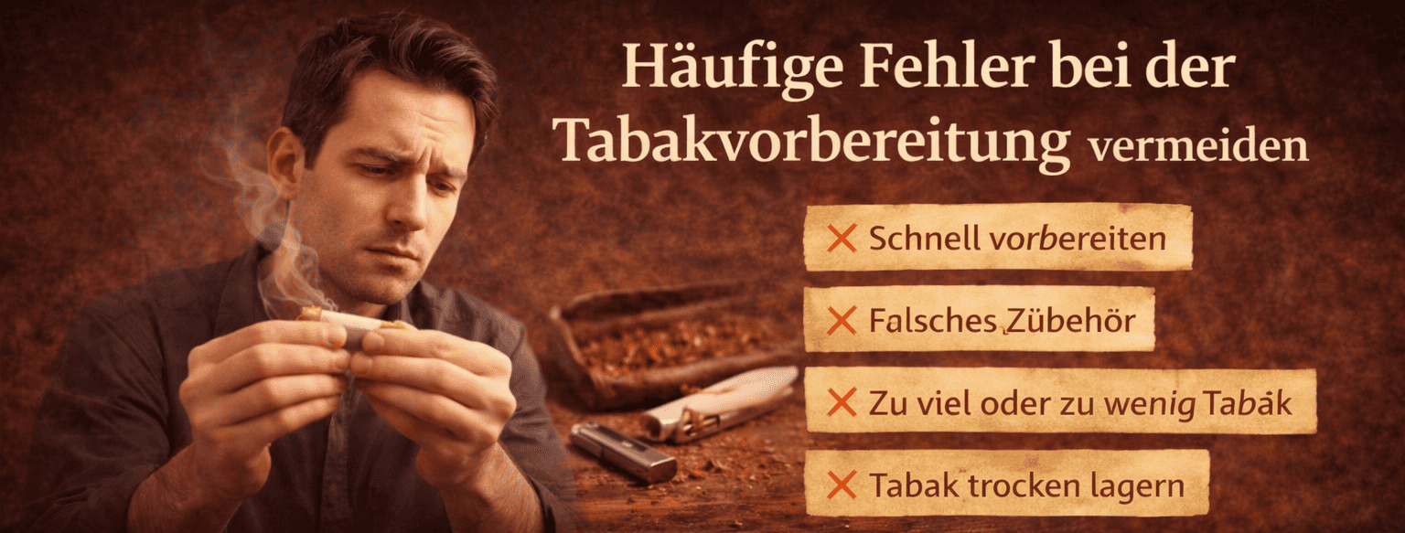 Häufige Fehler bei der Tabakvorbereitung vermeiden