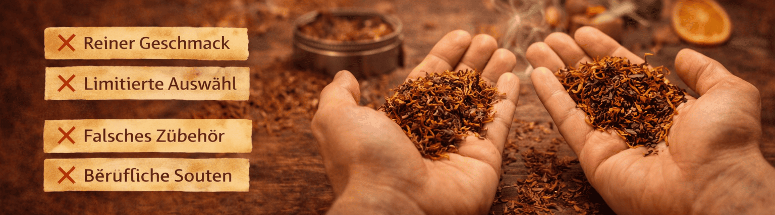 Natürlicher oder aromatisierter Tabak