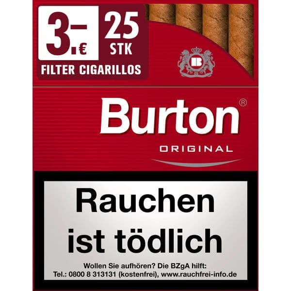Burton Original Naturdeckblatt Zigarillos
