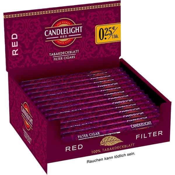 Candlelight Red Filter Zigarillos
