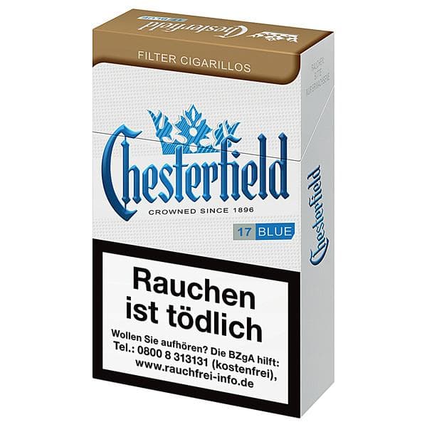 Chesterfield Blue Filter Zigarillos