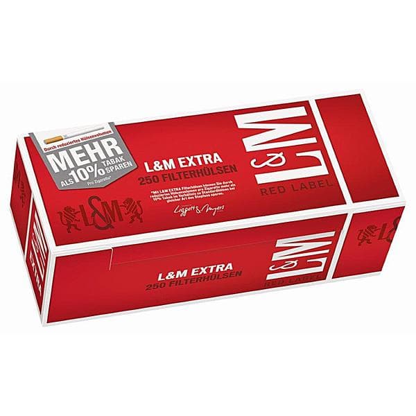 L&M Red Label Zigarettenhülsen