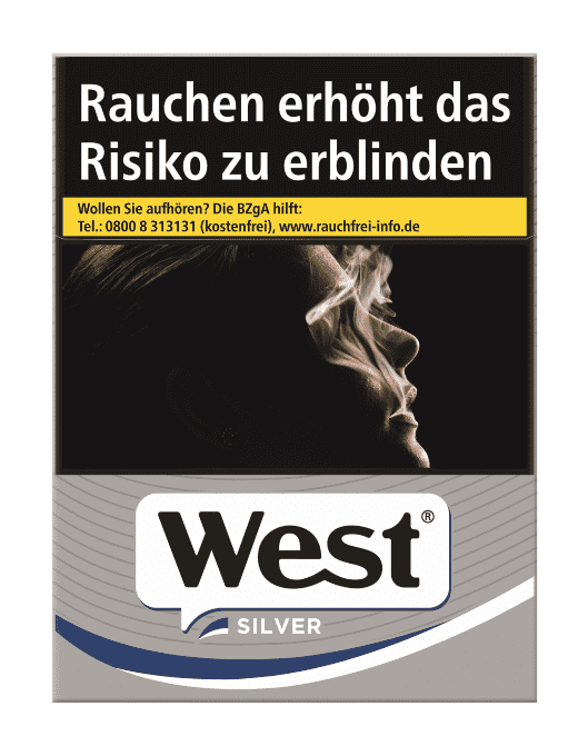 WEST Silver Zigaretten L Packung