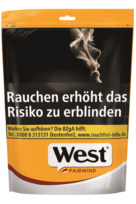 West Yellow Tabak Beutel