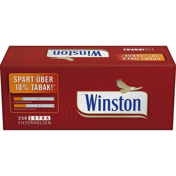 Winston Extra Zigarettenhülsen
