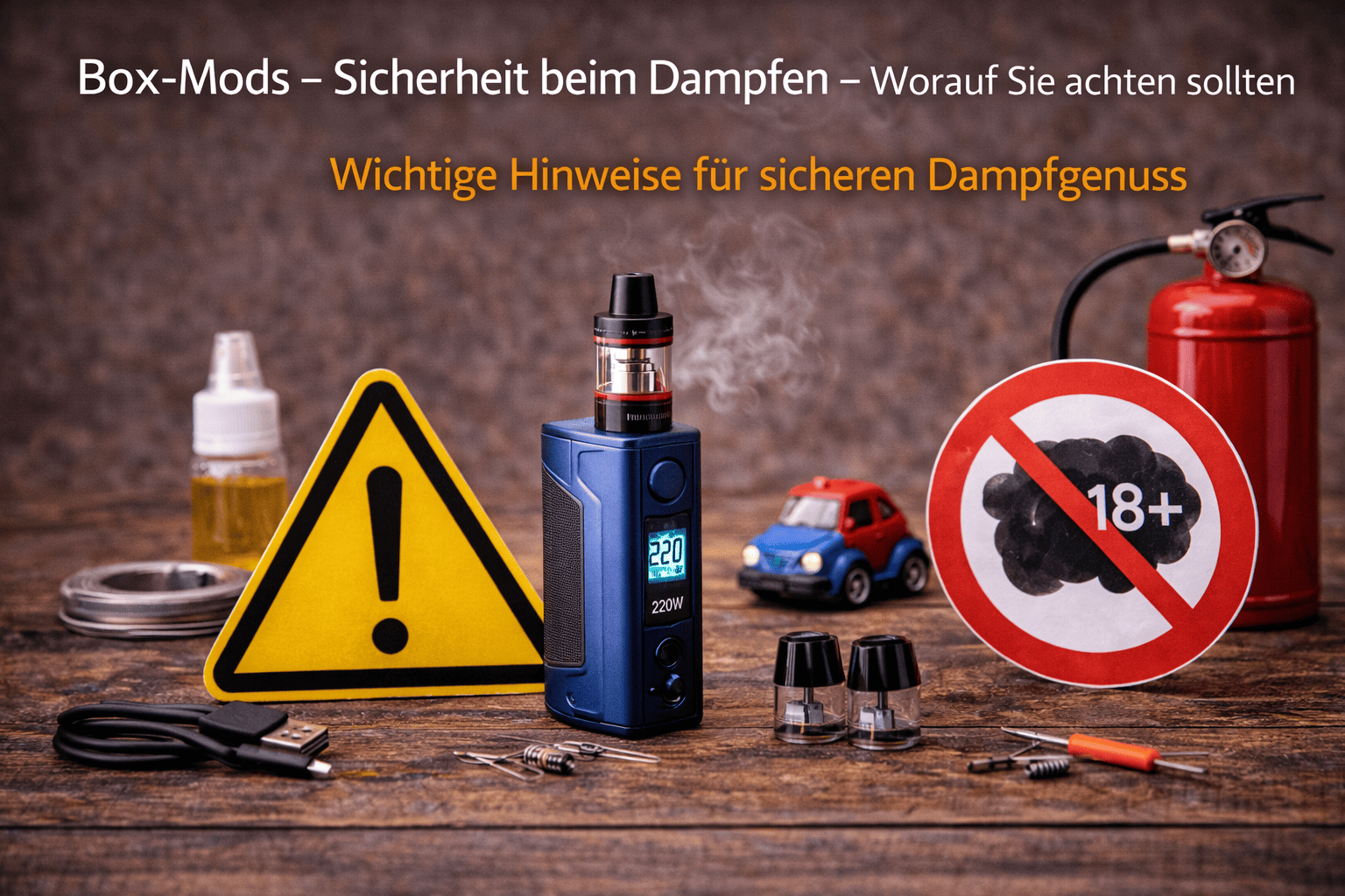 Sicherheit beim Dampfen E-Zigaretten