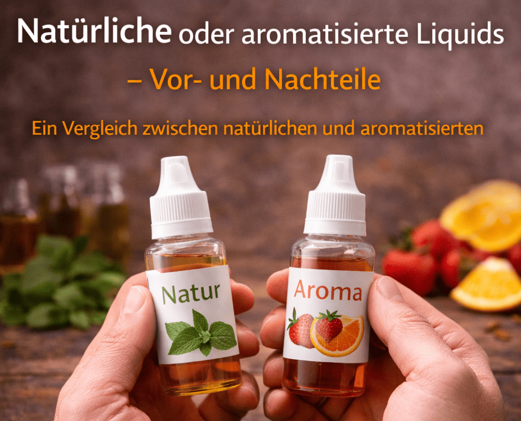 Natürliche oder aromatisierte Liquids Vergleich