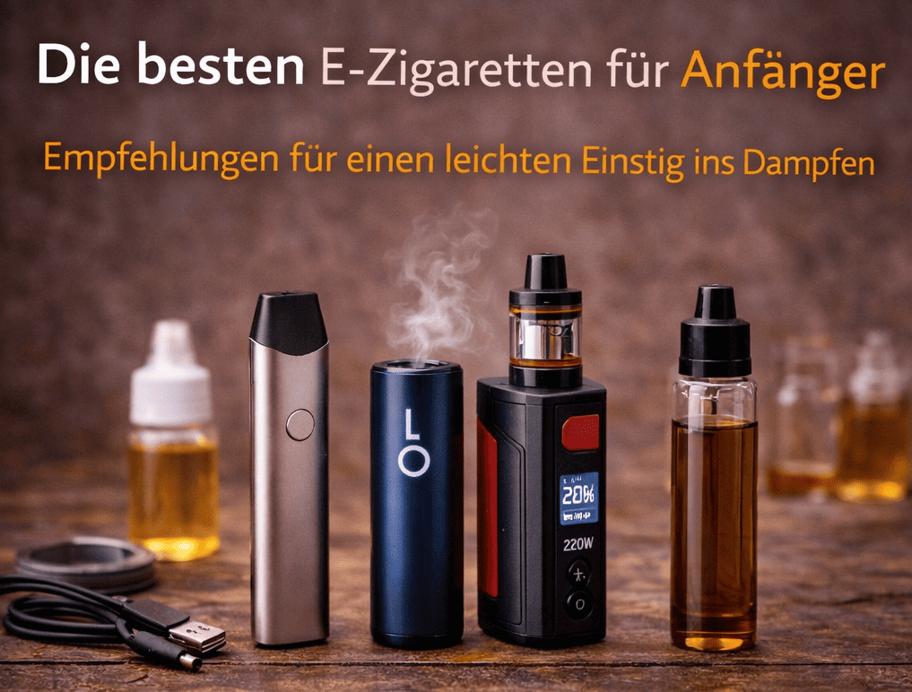 Beste E-Zigaretten für Anfänger Vergleich